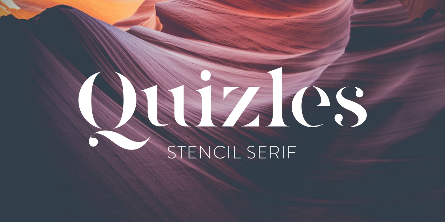 Quizles Decorative Font preview